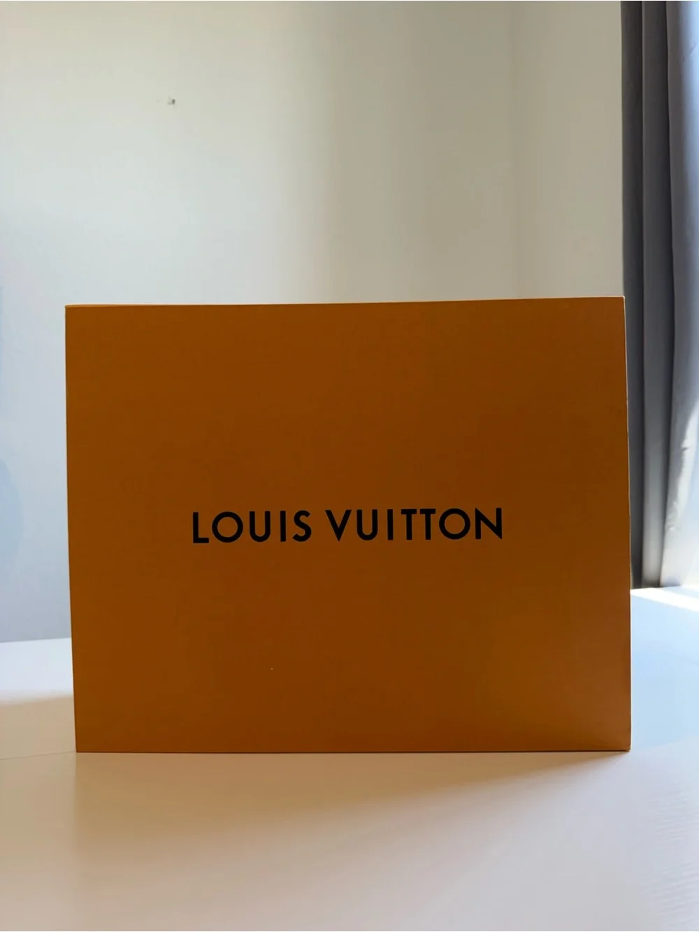 Louis Vuitton Orange Box with Black Logo